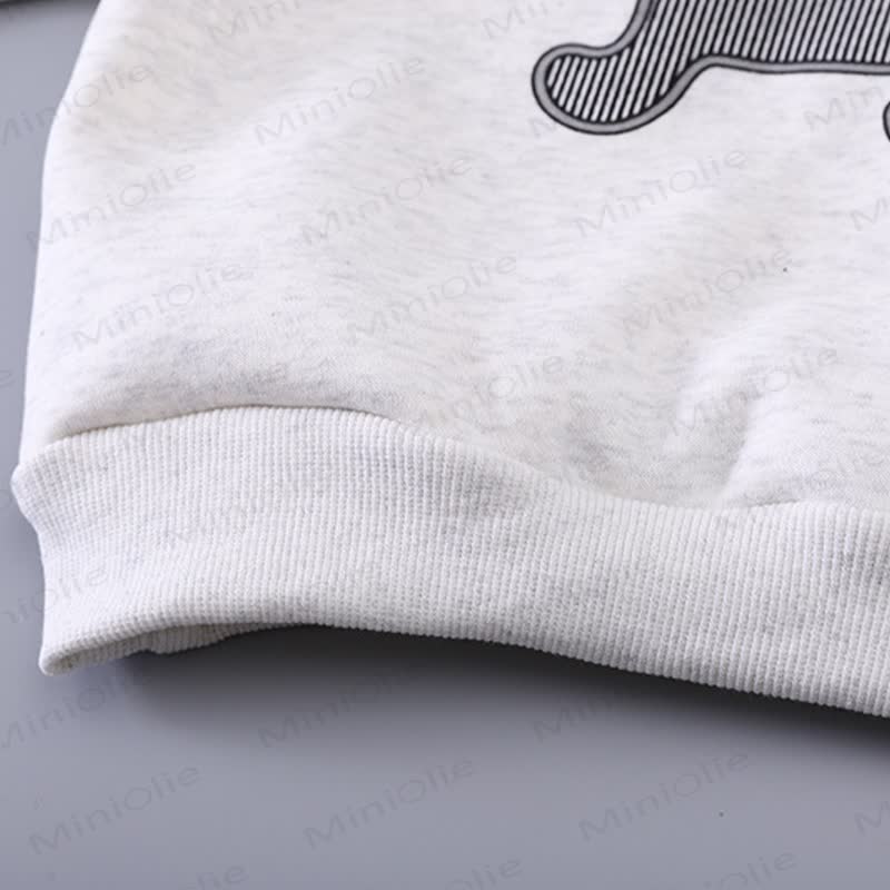 Toddler Boy Puppy Graphic Fleece Sweatshirt and Plaid Pants Set - image 7