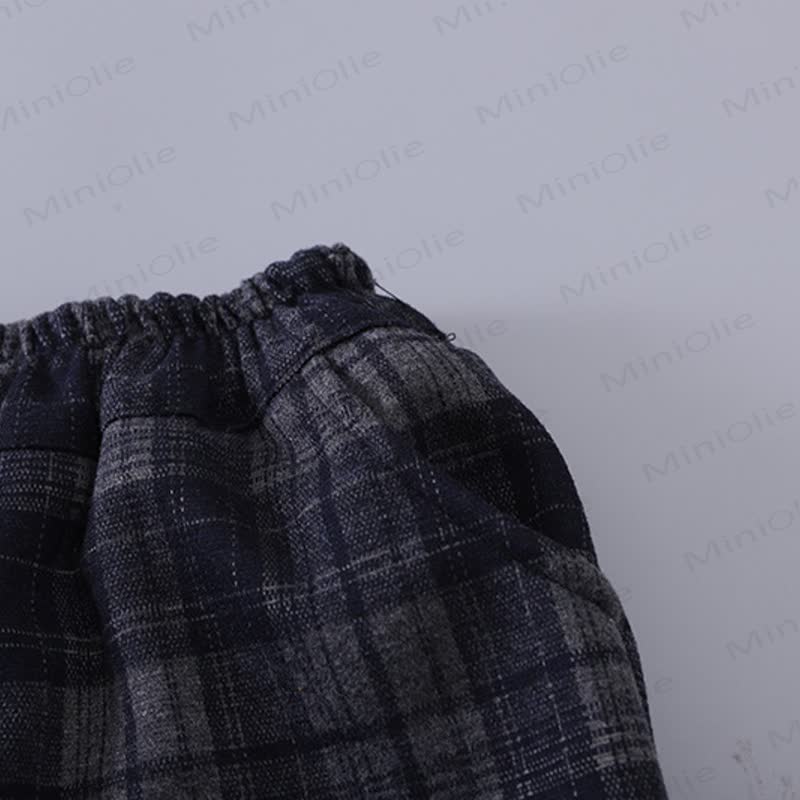 Toddler Boy Puppy Graphic Fleece Sweatshirt and Plaid Pants Set - image 10