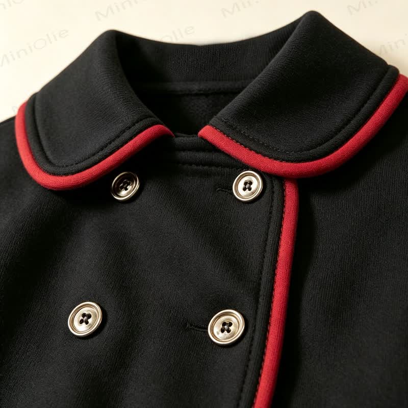 Baby Girl Christmas Cape Dress Coat with the Matching Hat - image 14