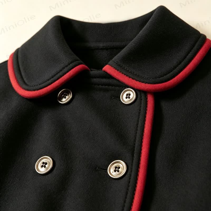 Baby Girl Christmas Cape Dress Coat with the Matching Hat - image 14