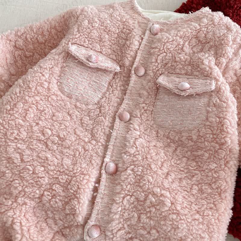 Baby Toddler Cute Fleece Pocket Romper - image 6