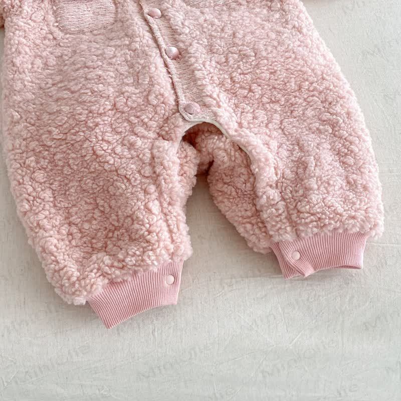 Baby Toddler Cute Fleece Pocket Romper - image 7