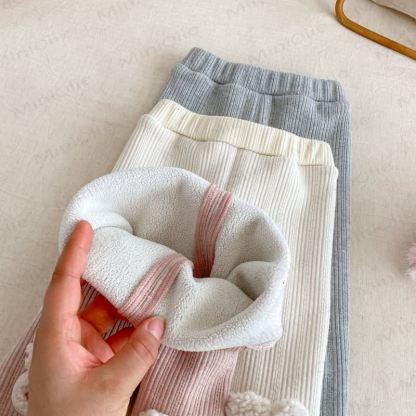 Baby Girl Rabbit Ribbed Foldover Cuff Leggings - image 8