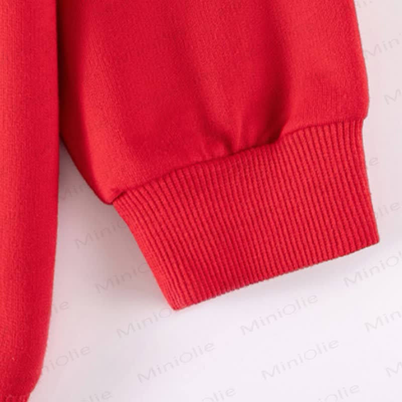 Toddler Christmas Graphic Sweatshirt and Striped Pants Set - image 6