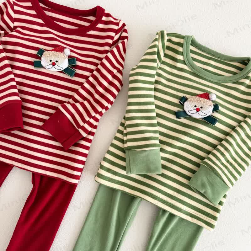 Toddler Santa Claus Stripe Long Sleeve Lounge Set - image 6