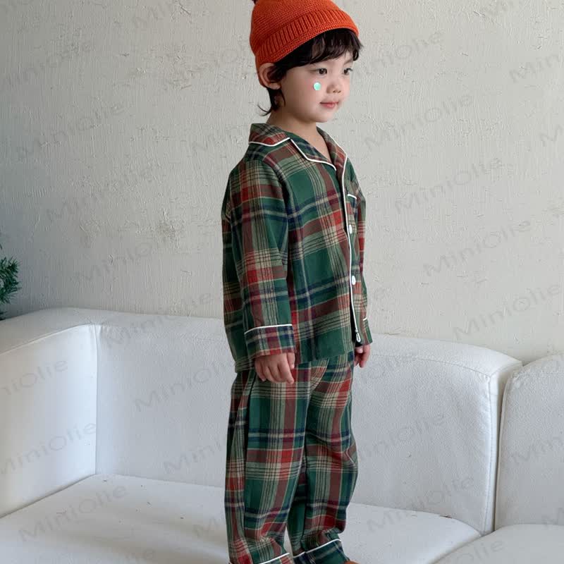 Toddler Cozy Classic Plaid Pajama Set or Dress - image 7