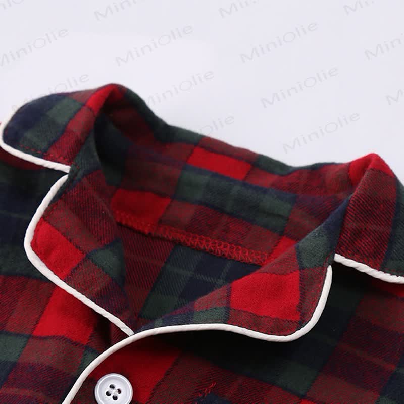 Toddler Cozy Classic Plaid Pajama Set or Dress - image 11