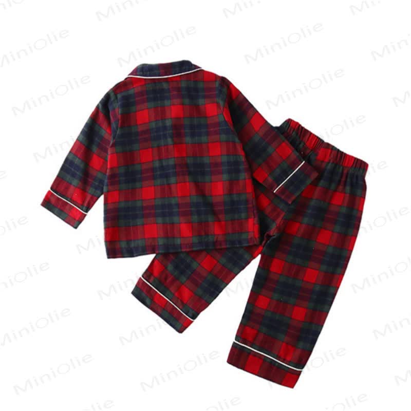 Toddler Cozy Classic Plaid Pajama Set or Dress - image 10