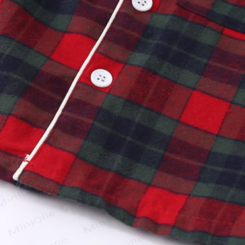 Toddler Cozy Classic Plaid Pajama Set or Dress - image 13