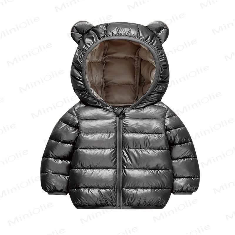 Baby Toddler Lightweight Hooded Puffer Jacket - 838Black - 6-7T - image 4