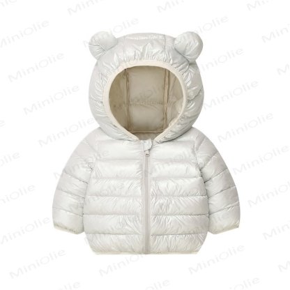 Baby Toddler Lightweight Hooded Puffer Jacket - 838White - 6-7T - image 6