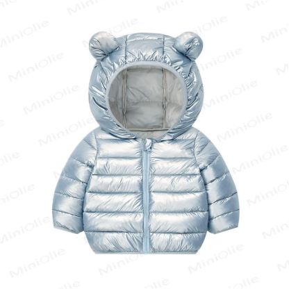 Baby Toddler Lightweight Hooded Puffer Jacket - 838Blue - 6-7T - image 9