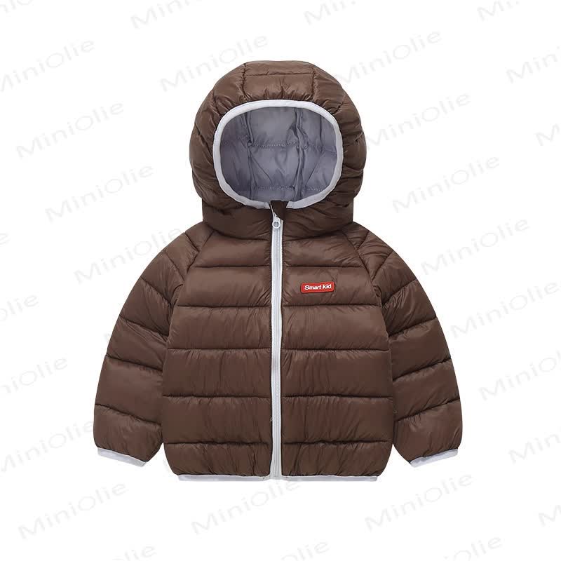 Baby Toddler Lightweight Hooded Puffer Jacket - 880Coffee - 6-7T - image 12