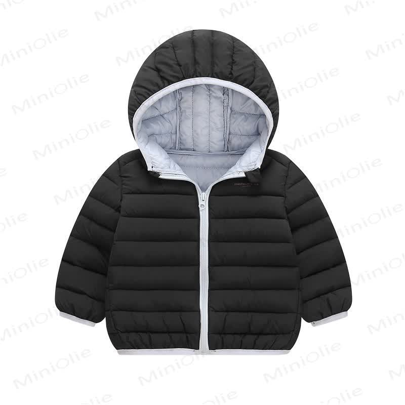 Baby Toddler Lightweight Hooded Puffer Jacket - 885Black - 6-7T - image 15