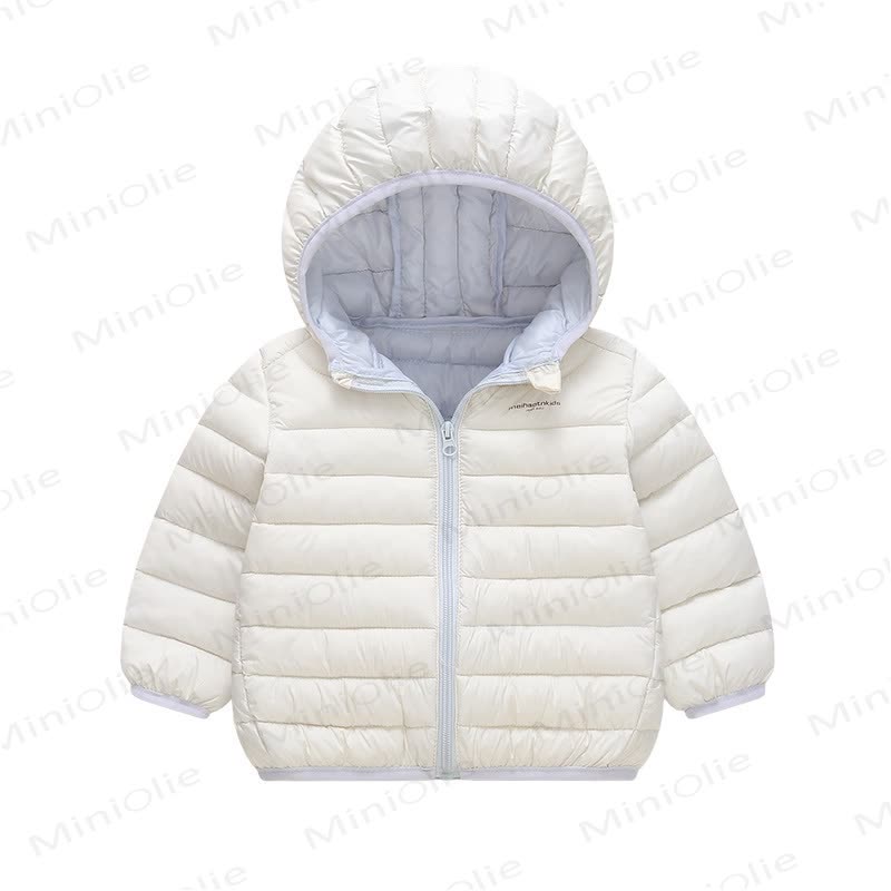 Baby Toddler Lightweight Hooded Puffer Jacket - 885White - 6-7T - image 16