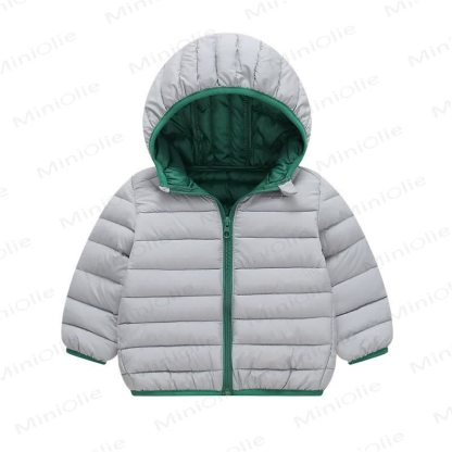 Baby Toddler Lightweight Hooded Puffer Jacket - 885Grey - 6-7T - image 17