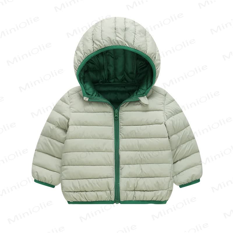 Baby Toddler Lightweight Hooded Puffer Jacket - 885Green - 6-7T - image 18
