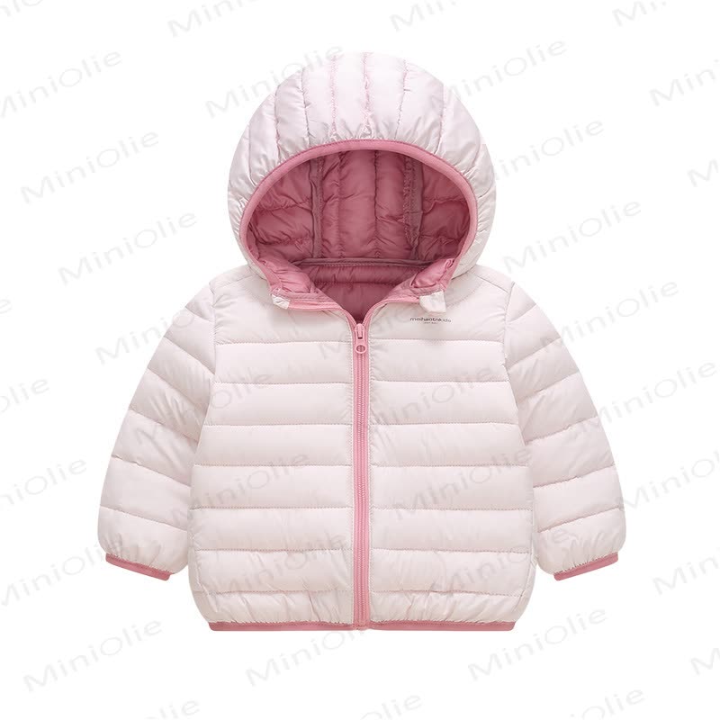 Baby Toddler Lightweight Hooded Puffer Jacket - 885Pink - 6-7T - image 19