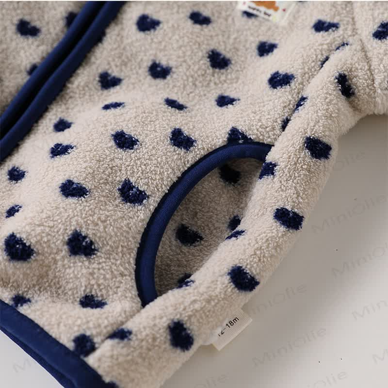 Baby Toddler Floral Heart Fleece Zip Up Jacket - image 10