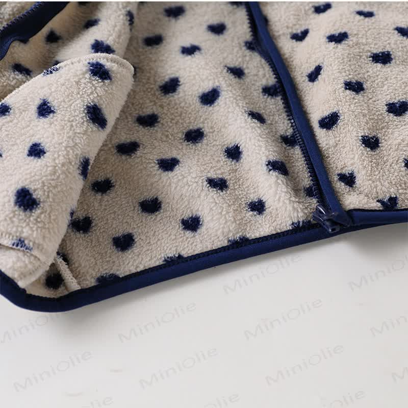 Baby Toddler Floral Heart Fleece Zip Up Jacket - image 11