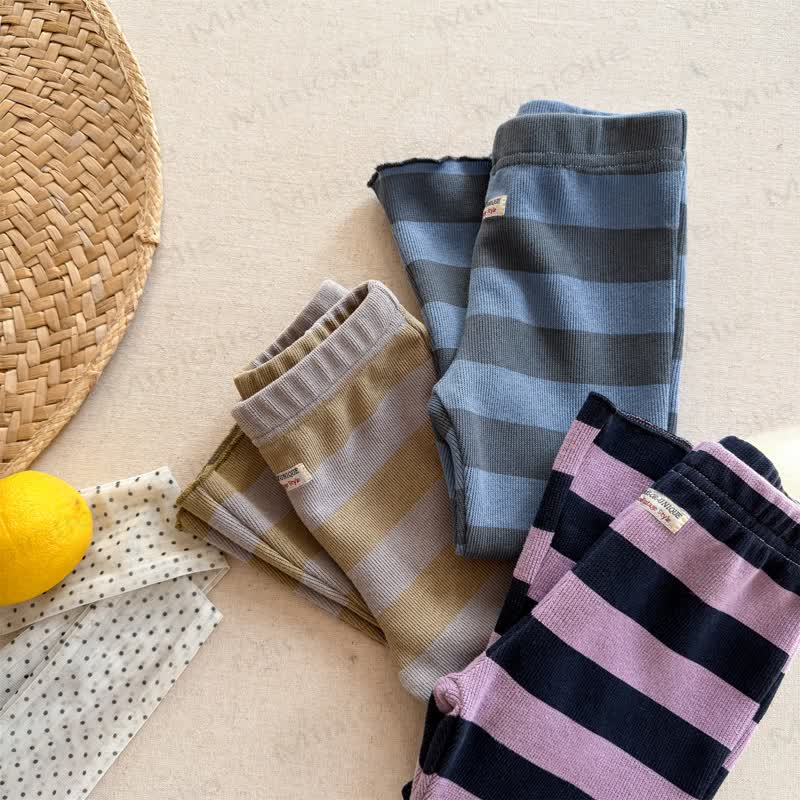 Toddler Girl Wide Stripe Flare Leggings - image 2