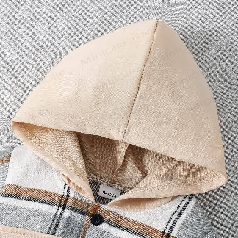 Baby Boy Cozy Plaid Jacket and Jogger 2-Piece Set - image 3