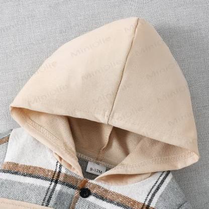 Baby Boy Cozy Plaid Jacket and Jogger 2-Piece Set - image 3