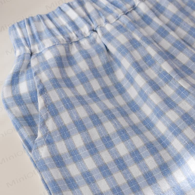Toddler Puppy Bow Sweatshirt and Gingham Pants Set - image 13