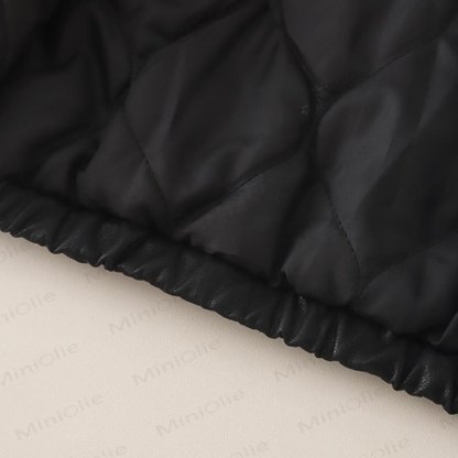 Toddler Sherpa Collar Faux Leather Jacket and Pants 3-Piece Set - image 11