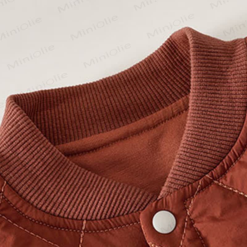 Toddler Warm Quilted Bear Badge Jacket and Pants Set - image 7