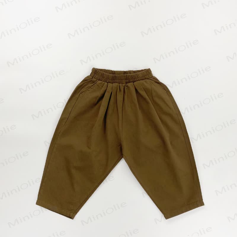 Toddler Solid Color Pants  - Coffee - 6-7.5T - image 6