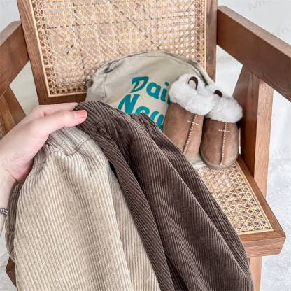 Baby Toddler Girl Cord Fleece Lined Pants - image 5