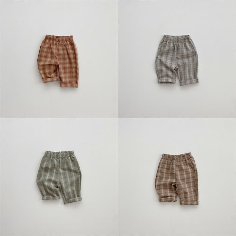 Baby British Style Plaid Pants - image 3