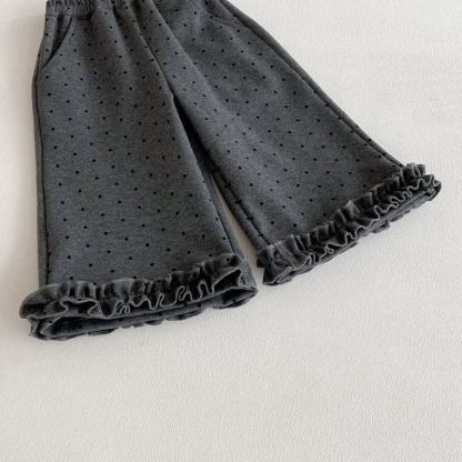 Baby Toddler Girl Grey Dot Bow 3-piece Set - image 12