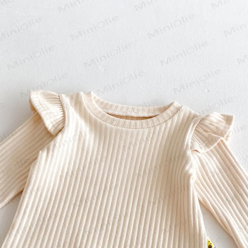 Baby Girls Solid Color Bow Romper - image 12