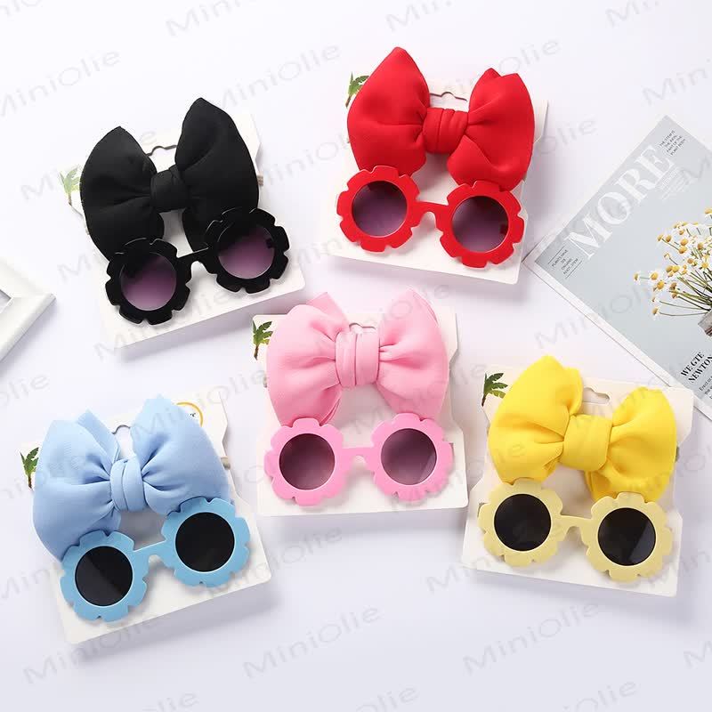 Baby Sunglasses and Bowknot Headband Set - image 14