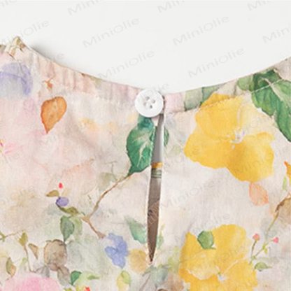 Toddler Kid Girls Pink Floral Bow Sleeveless Dress - image 5