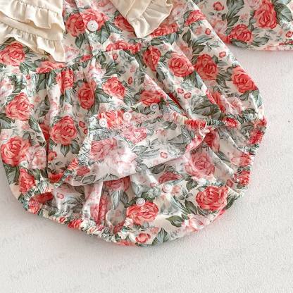 Baby Toddler Rose Red Dress/Bodysuit - image 6