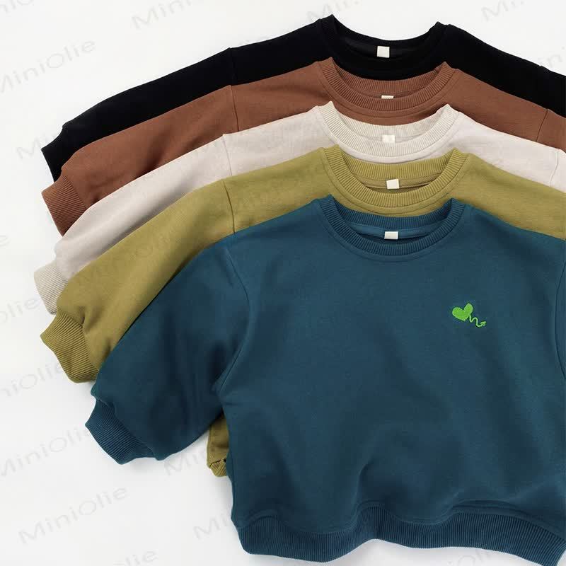 Toddler Round Neck Embroidered Sweatshirt - image 10