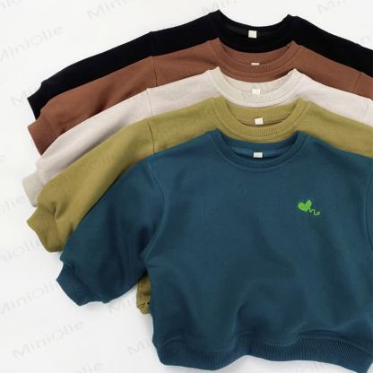 Toddler Round Neck Embroidered Sweatshirt - image 10