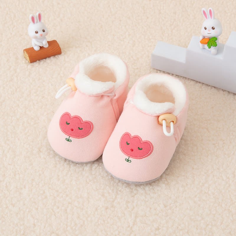 Baby Snail/Flower First Walking Shoes - Pink - 6-12M - image 10