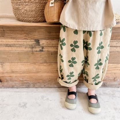 Toddler Retro Flower Loose Pants - image 11