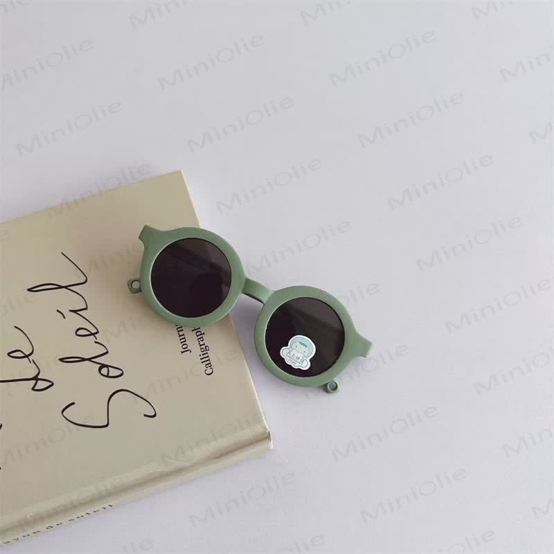 Baby Fashion Cute Round Sunglasses - Green - 3-24M - image 8