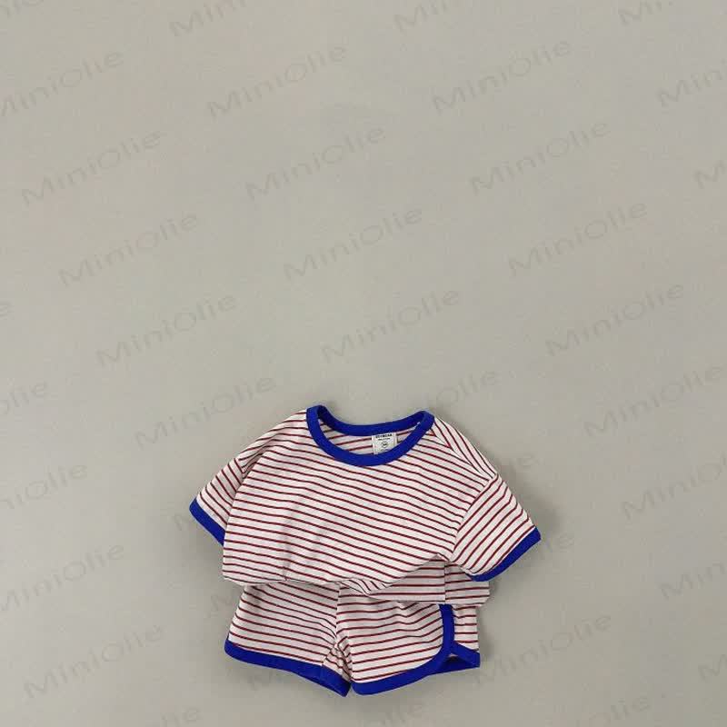 Toddler 2-Piece Striped Lovely Set - Blue - 7-9T - image 5