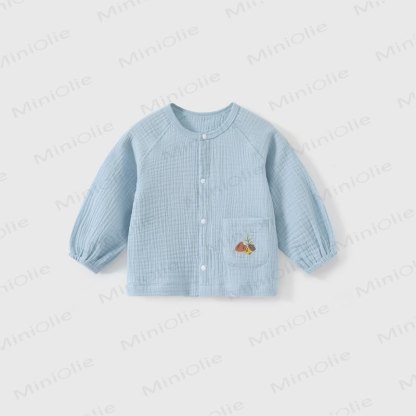 Baby Toddler Cartoon Print Snap Front Cardigan - Blue - 3-4T - image 5