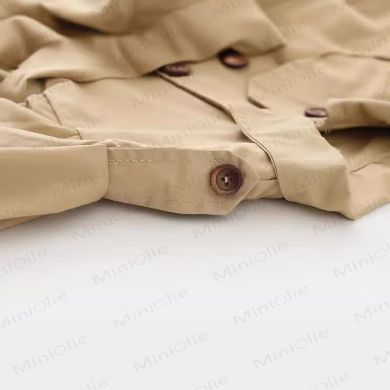  Baby Girl Solid Color Sweet Outerwear - image 3