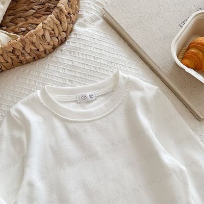 Kid Solid Color Base Layer Soft T-Shirt - image 14