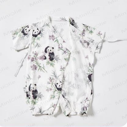 Baby Fruit Print Wrap Romper - image 5