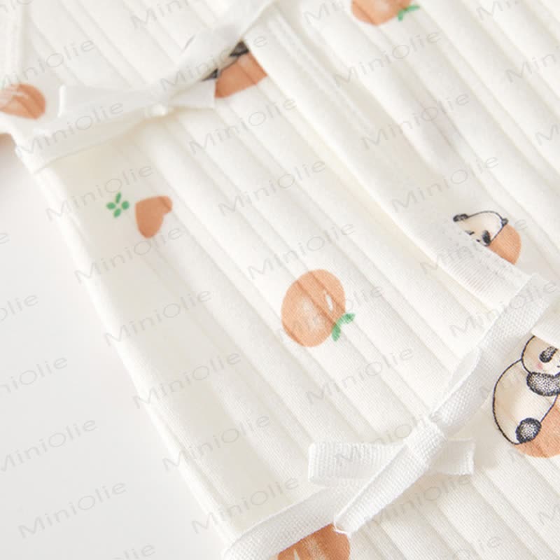 Baby Pink Tomato Print Wrap Romper - image 4
