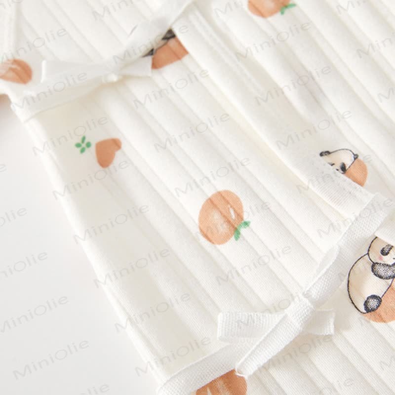 Baby Pink Tomato Print Wrap Romper - image 4